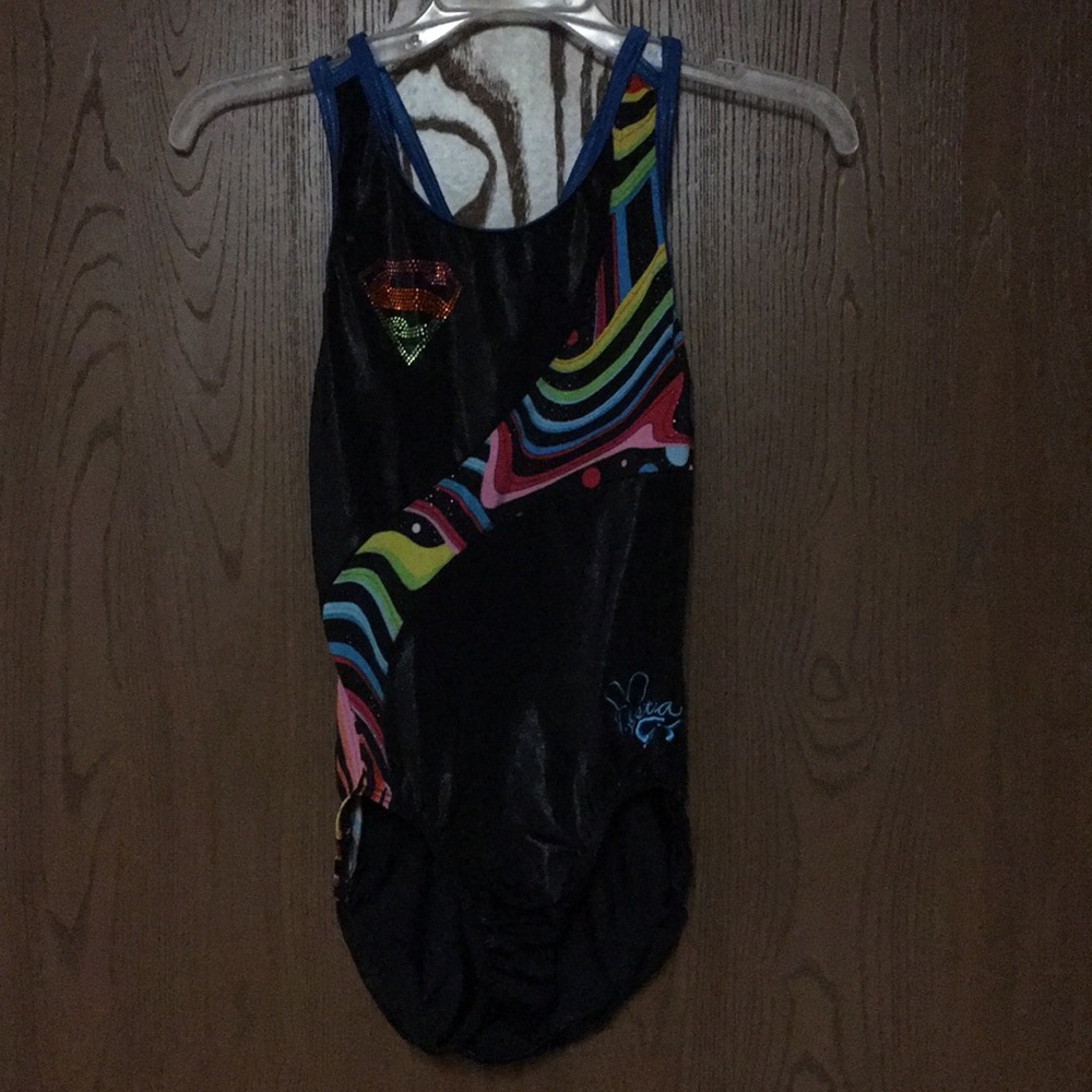 GK Adult Large Nastia Liukin Supergirl Leotard